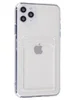 Силиконовый чехол Card holder для iPhone 11 Pro Max прозрачный