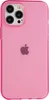 Силиконовый чехол Clear для iPhone 12 Pro Max розовый