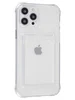 Силиконовый чехол Card Case для iPhone 12 Pro Max прозрачный