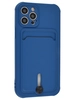 Силиконовый чехол Pocket для iPhone 12 Pro синий