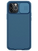 Силиконовый чехол Nillkin Camshield Pro для IPhone 12, 12 Pro синий (для Magsafe)