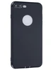 Силиконовый чехол Plain для iPhone 7 Plus, 8 Plus черный