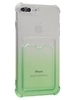Силиконовый чехол Card Case для iPhone 7 Plus, 8 Plus зеленый градиент