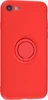 Силиконовый чехол Stocker для iPhone 7, 8, SE 2020, SE 2022 красный с кольцом