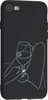 Силиконовый чехол Black print для iPhone 7, 8, SE 2020, SE 2022 Лед в бокале