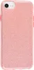 Силиконовый чехол Glitter colors для iPhone 7, 8, SE 2020, SE 2022 розовый