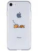 Силиконовый чехол Clear для iPhone 7, 8, SE 2020, SE 2022 спящий жираф