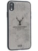 Силиконовый чехол Deer для iPhone XR серый