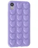 Силиконовый чехол Colored hearts для iPhone XR Сиреневый