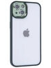Пластиковый чехол Edging для iPhone 13 зеленый