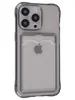 Силиконовый чехол Card Case для iPhone 13 Pro прозрачный черный