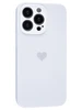 Силиконовый чехол Silicone Hearts для iPhone 13 Pro белый