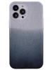 Силиконовый чехол Glitter colors для iPhone 13 Pro Max черно-серебряный
