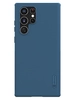 Пластиковый чехол Nillkin Super frosted Pro для Samsung Galaxy S22 Ultra синий