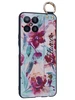 Силиконовый чехол Flower для Huawei Honor X8 4G Акварельные цветы (с ручкой)