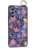 Силиконовый чехол Flower для Samsung Galaxy A53 5G Разноцветные ромашки (с ручкой)
