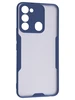 Тонкий пластиковый чехол Bubble для Tecno Spark 8C / Spark Go 2022 синий