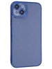 Силиконовый чехол Shine для iPhone 14 Plus / 15 Plus синий