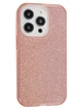 Силиконовый чехол Glitter colors для iPhone 14 Pro розовый