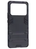 Пластиковый чехол Stand case для Xiaomi Mi 11 Ultra черный с подставкой