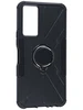 Пластиковый чехол Shockproof для Infinix Note 11 NFC / Note 12 G88 черный с кольцом