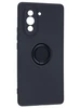 Силиконовый чехол Stocker edge для Huawei Nova 10 черный с кольцом