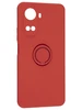 Силиконовый чехол Stocker edge для Huawei Nova 10 SE красный с кольцом