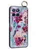 Силиконовый чехол Flower для Huawei Honor X6 Акварельные цветы (с ручкой)