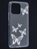 Силиконовый чехол Clear для Huawei Honor X6 вихрь бабочек