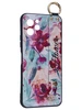 Силиконовый чехол Flower для Huawei Nova Y61 Акварельные цветы (с ручкой)