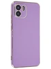 Силиконовый чехол Electroplate case для Xiaomi Redmi A1 / Redmi A2 розово-сиреневый