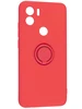 Силиконовый чехол Stocker Plus для Xiaomi Poco C51 / Redmi A1 Plus / Redmi A2 Plus красный с кольцом