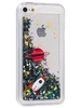 Силиконовый чехол Brilliant sand для iPhone 5, 5S, SE Космос конфетти со звездами