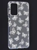 Силиконовый чехол Clear для Samsung Galaxy M23 белые бабочки