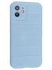 Силиконовый чехол Huandun case для iPhone 12 голубой