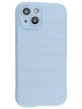 Силиконовый чехол Huandun case для iPhone 13 голубой