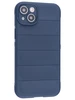 Силиконовый чехол Huandun case для iPhone 14 Plus / 15 Plus синий
