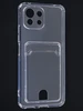 Силиконовый чехол Cardhold для Xiaomi Mi 11 Lite / Xiaomi 11 Lite 5G NE прозрачный (с карманом)
