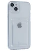 Силиконовый чехол Cardhold для iPhone 14 Plus / 15 Plus прозрачный