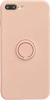 Силиконовый чехол Stocker для iPhone 7 Plus, 8 Plus розовый с кольцом
