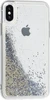 Силиконовый чехол Brilliant powder для iPhone X, XS, 10 серебряные шарики