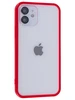 Силиконовый чехол Sidewall для iPhone 12 красный