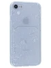 Силиконовый чехол Radiance для iPhone 7, 8, SE 2020, SE 2022 белый (вырез под карту)