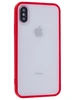 Силиконовый чехол Sidewall для iPhone X, XS, 10 красный