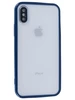 Силиконовый чехол Sidewall для iPhone X, XS, 10 синий