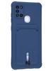 Силиконовый чехол Pocket для Samsung Galaxy A21s синий