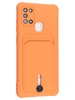 Силиконовый чехол Pocket для Samsung Galaxy A21s оранжевый