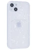 Силиконовый чехол Radiance для iPhone 13 белый (вырез под карту)