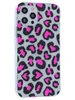 Силиконовый чехол Clear для IPhone 12, 12 Pro розовый леопард