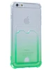 Силиконовый чехол Gradient color для iPhone 6 Plus, 6S Plus зеленый